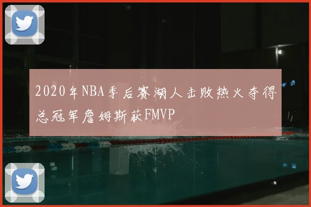 2020年NBA季后赛湖人击败热火夺得总冠军詹姆斯获FMVP